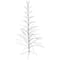 6ft. Pre-Lit White Cascade Twig Artificial Christmas Tree, Multicolor Lights
